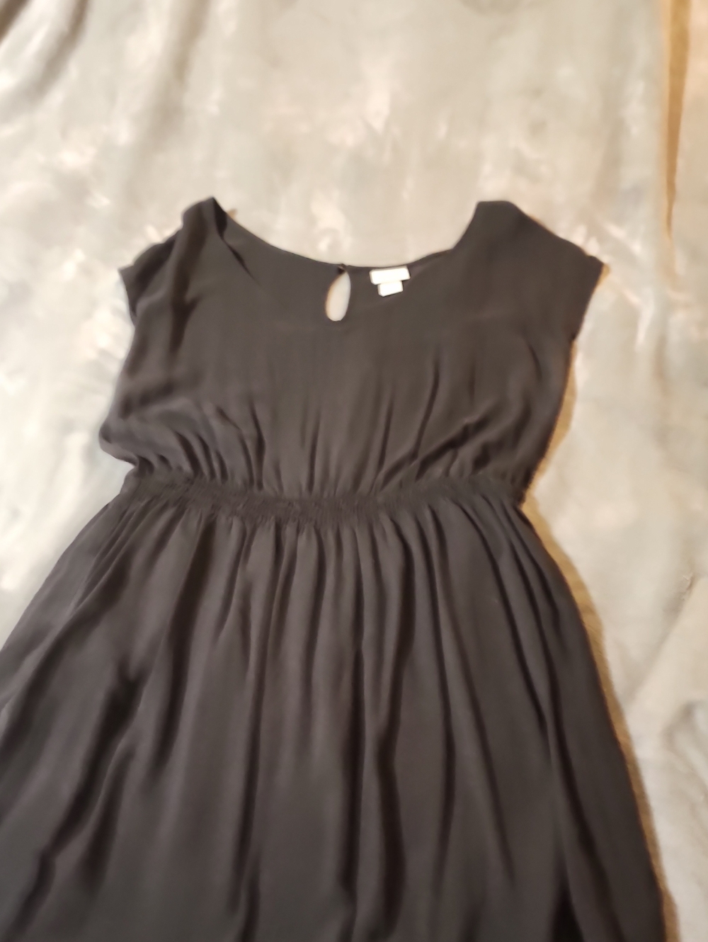 Mossimo Supply Co. Navy Keyhole Neckline Dress